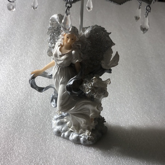 Home interiors shiny glitter Angel tea light stand - Picture 10 of 15